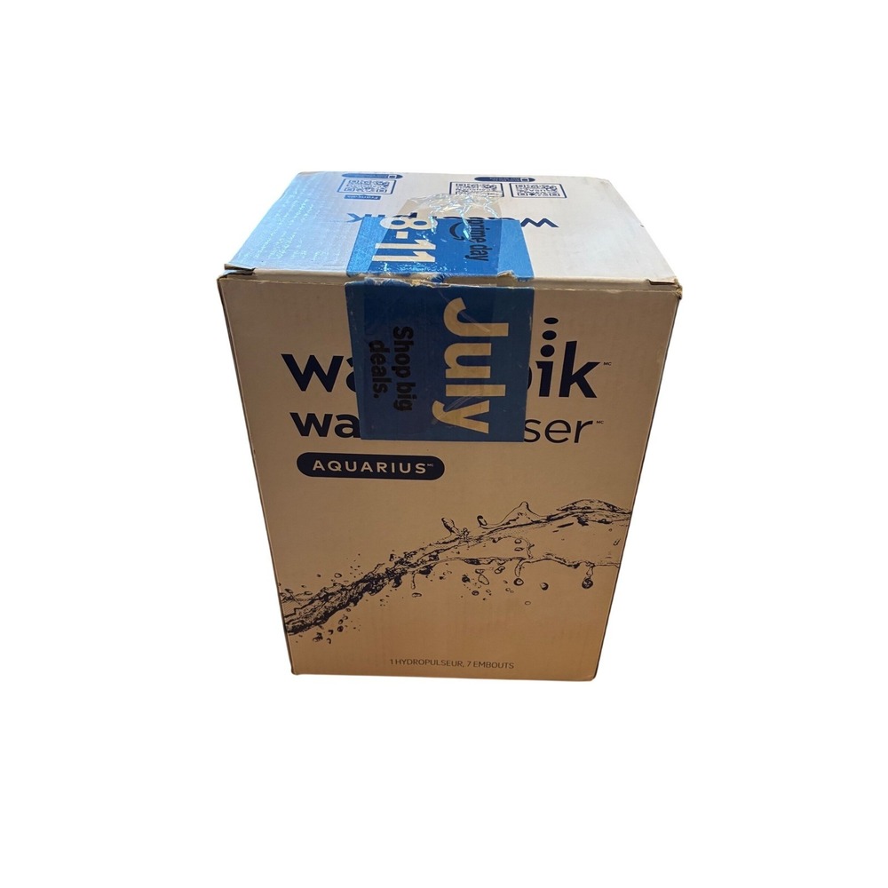 Waterpik Aquarius WP-660 Water Flosser New 7 Tips White Damaged Box